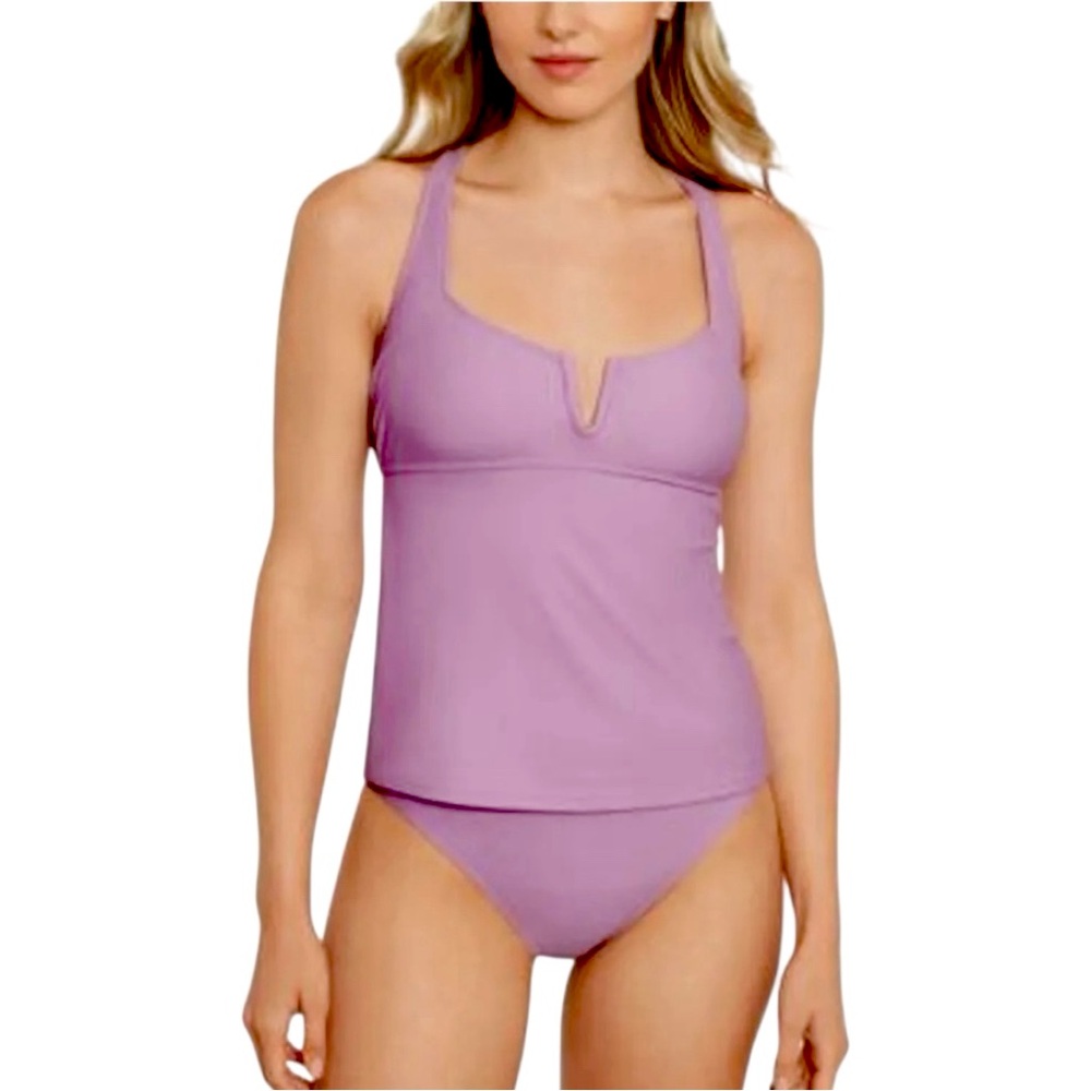 Salt + Cove V-Wire Tankini Top Size Large